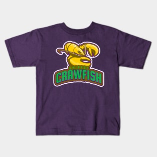 Chinese Crawfish Mardi Gras Edition Kids T-Shirt